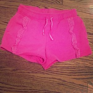 Pink sweatshorts